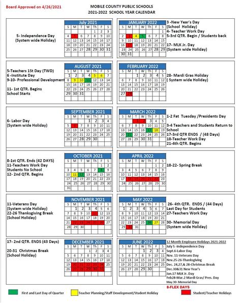 Wkrg Mcpss Approves 2021 22 School Year Calendar