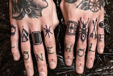 Philip Yarnell Knuckle Tattoos Hand And Finger Tattoos Hand Tattoos