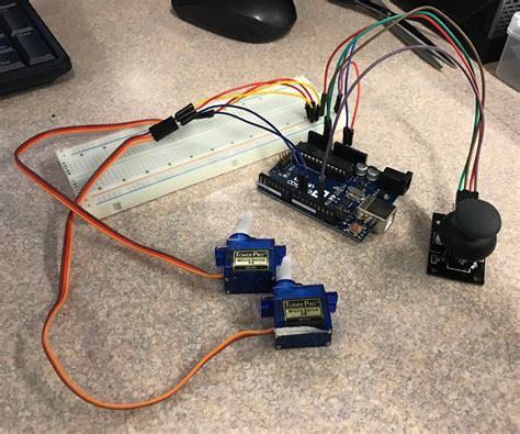 Controlling 2 Servos With Joystick On Arduio Uno 5 Steps Instructables