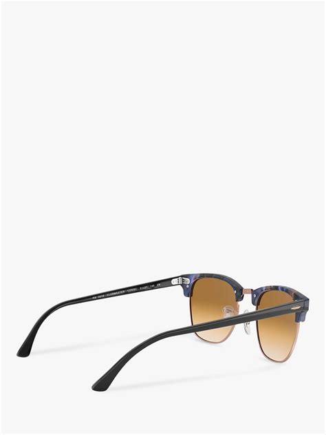 Ray Ban Rb3016 Mens Classic Clubmaster Sunglasses Spotted Bluebrown Gradient At John Lewis