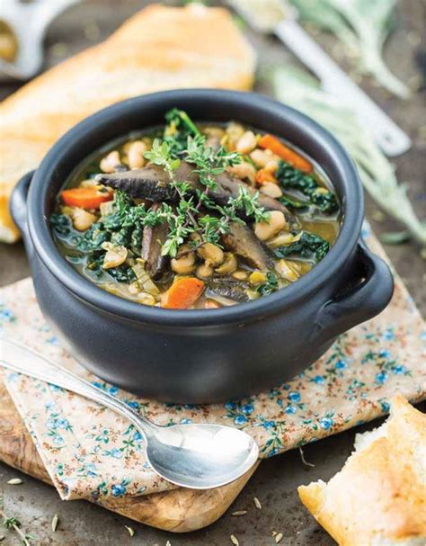 Substitute vegetable broth for chicken brother for a vegetarian dish.submitted by: This hearty White Bean Portobello Mushroom soup looks amazing! | Recipes, Vegan recipes healthy ...