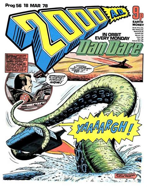 Classic Cover Dan Dare By Dave Gibbons For 2000 Ad Prog 56 18th March