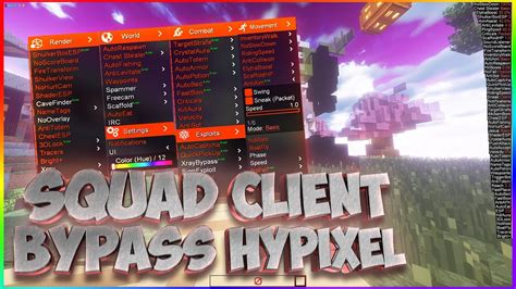 Squad Client Bypass Hypixel Minecraft Youtube