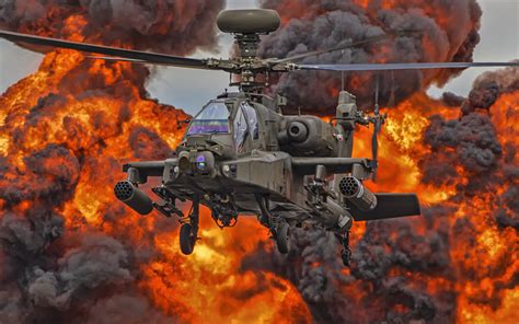 Download Wallpapers Mcdonnell Douglas Ah 64 Apache 4k Attack