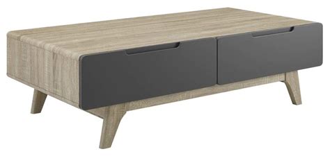 Plank effect top and sculptural base with repeated x motifs make it a striking choice in rustic, transitional style. Origin 47" Coffee Table, Natural Gray - Midcentury ...