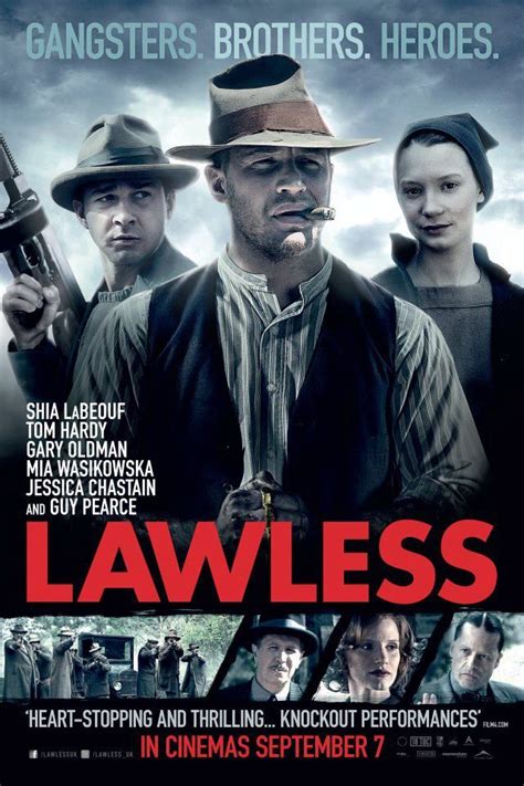 Movie Review: LAWLESS | Tom hardy movies, Lawless movie, New movie posters