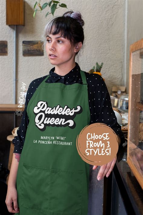 Puerto Rico Apron Pasteles Maker King Queen Personalized Etsy