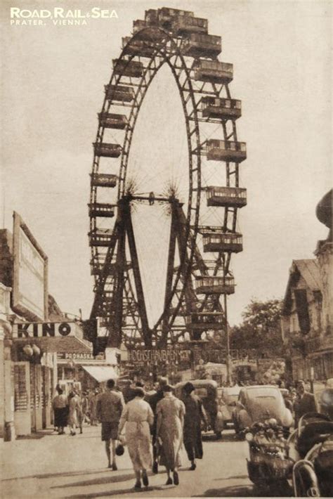 The Famous Wheel At Prater Vienna Austria Vintage Postcard Available