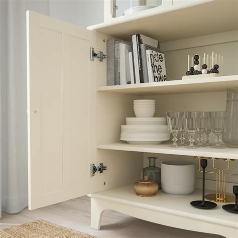 The included lock allows you to store your things in a secure way, so that both you and your small children. LOMMARP Cabinet with glass doors - light beige - IKEA