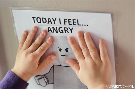 Free Printable Lego Today I Feel Emotions Chart And Next Comes L