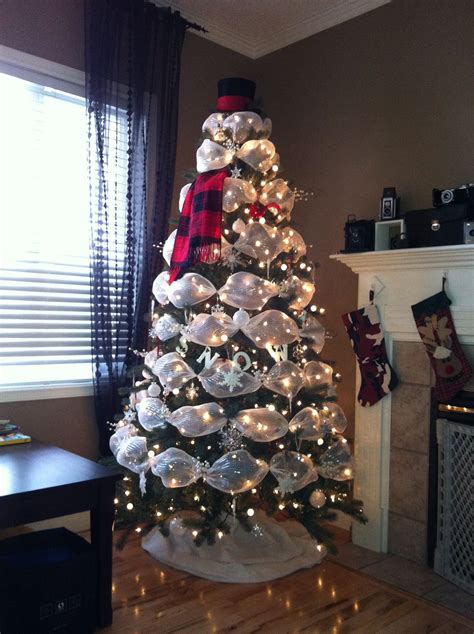 My Version Of A Snowman Christmas Treecomplete With A Vintage