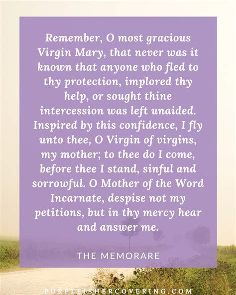 Memorare Printable Pdf Etsy