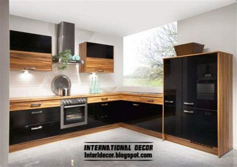 Modern Black Kitchen Designs Ideas Furniture Cabinets 2015