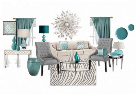 Teal And White Living Room Zion Star