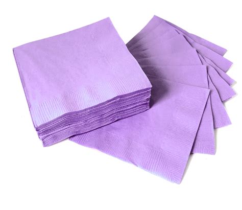 50 Beverage Napkins Lavender Tableware In Canada At Party Empire
