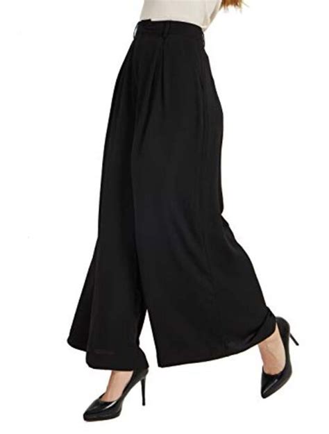 Buy Tronjori Women High Waist Casual Wide Leg Long Palazzo Pants