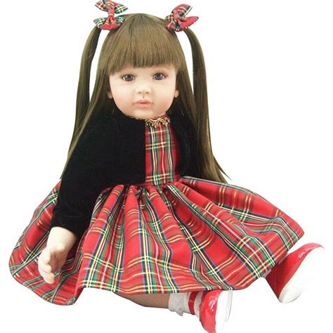 Boneca Bebê Reborn Laura Doll Red Chess Shiny Toys