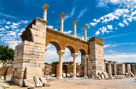 Ruins Of The St John Basilica At Ephesus In Turkey Stock Image Image