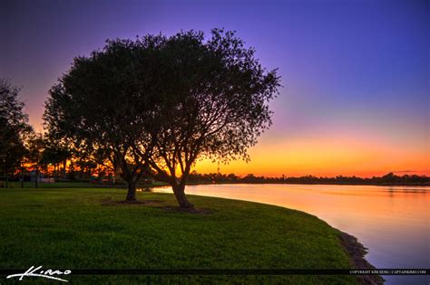 Tradition Lake Sunset Port St Lucie Florida Hdr Photography By