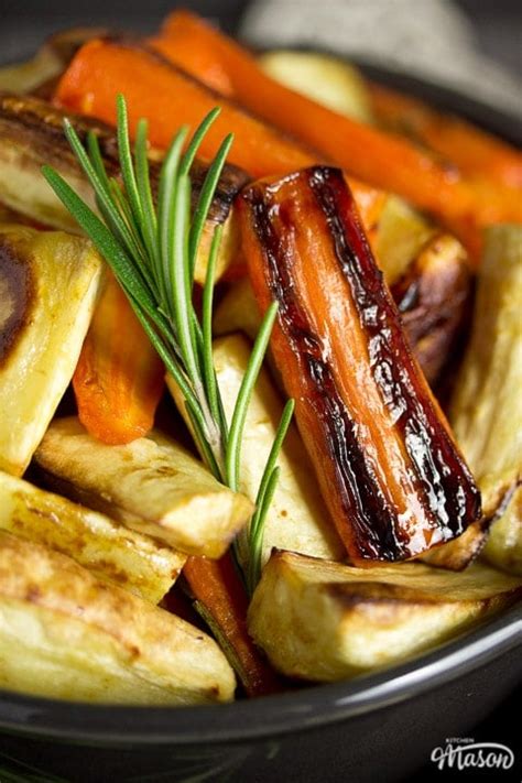 Honey Roast Parsnips And Carrots Recipe Kitchen Mason