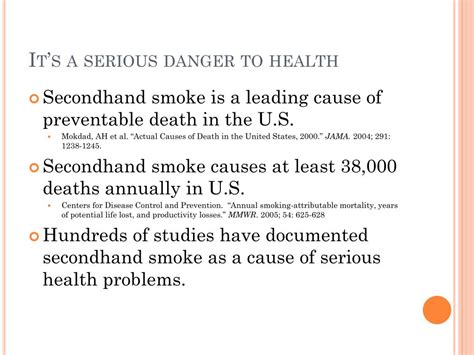 ppt effects of secondhand smoke powerpoint presentation free download id 1537898