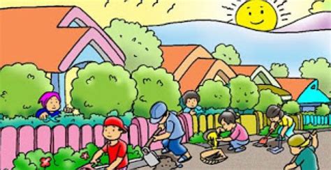 30 Gambar Gotong Royong Kartun Gambar Kartun Hd