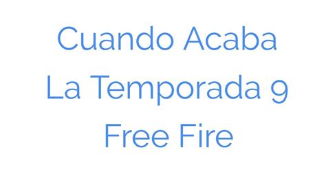 A temporada do free fire está terminando, confira a data e hora em que as ranqueadas reiniciam. Cuando Acaba La Temporada 9|Free fire - YouTube
