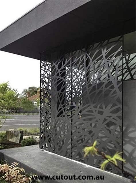 Stunning Privacy Screen Design For Your Home 27 Metal