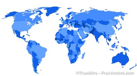 World Map Illustrator Zip Code Map