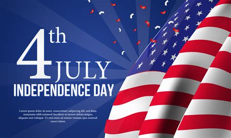 American Independence Day Banner Template 583702 Vector Art At Vecteezy