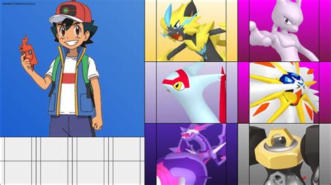 Ash And His Traveling Companions Legendary Pokemon Team Idea Youtube