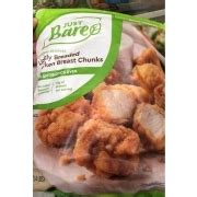 There are 160 calories in 3 oz (84 g) of just bare lightly breaded chicken breast chunks.: Just Bare Lightly Breaded Chicken Breast Chunks: Calories ...