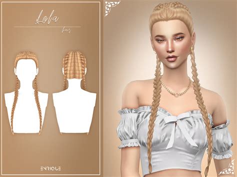 The Sims Resource Enriques4 Lola Hairstyle