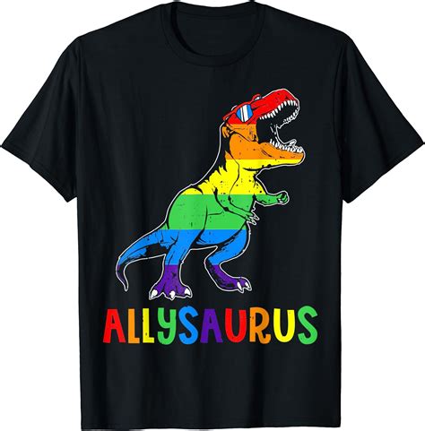 Dinosaur T Rex Lgbt Gay Pride Flag Allysaurus Ally India Ubuy