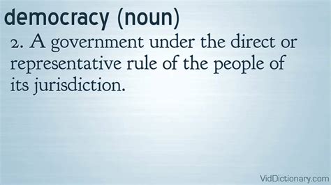 democracy - definition - YouTube