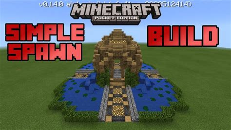 Best Simple Spawn Buildminecraft Pe Mcpe Builds 3 Youtube