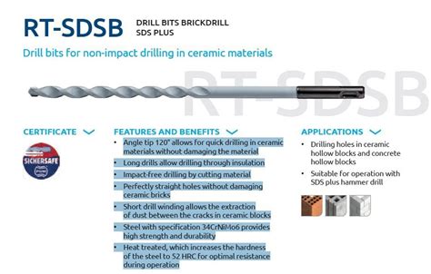 Long Drills Bits Brickdrill Sds Plus Drill Diameter 10 Mm Size 1 5