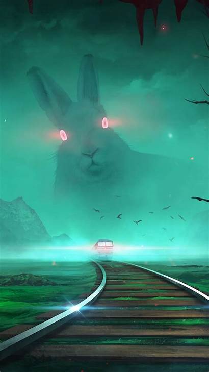 Rabbit Illusion Train Night Galaxy Samsung Htc