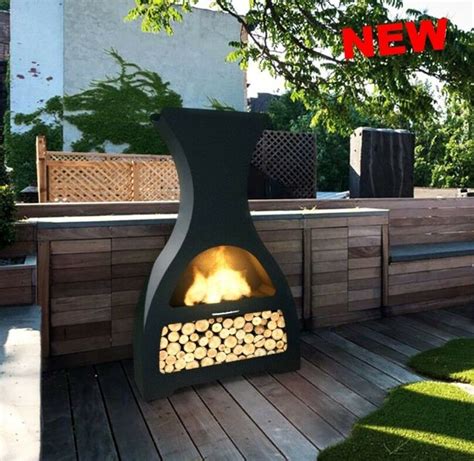 Ordinarily, looking at traditional fire pit and chiminea, one will see immediately draw a conclusion that the latter is safer than the former. Wood Fired Pizza Oven Steel Barbecue Grill Outdoor Patio Kitchen BBQ Chiminea UK | Barbecue ...