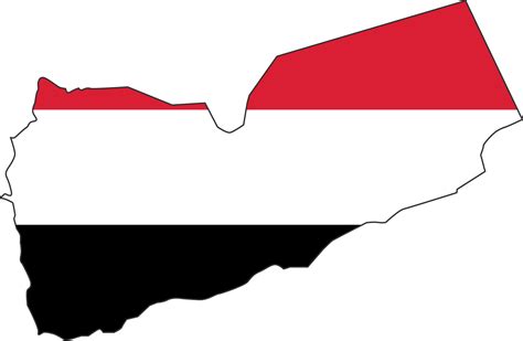 Yemen Mapa Ciudad Color De La Bandera Del País 12221815 Png