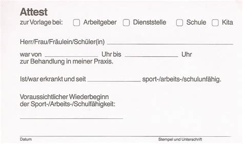 Das ärztliche attest hat in diesem zusammenhang die funktion, die gesundheitlichen beeinträchtigungen des prüflings zu beschreiben und anzugeben, welche auswirkungen sich daraus. Atteste - Praxis für Allgemeinmedizin - Dipl.-Med. Todorow