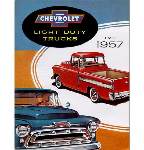 1957 Chevy Truck Sales Brochure Ebay