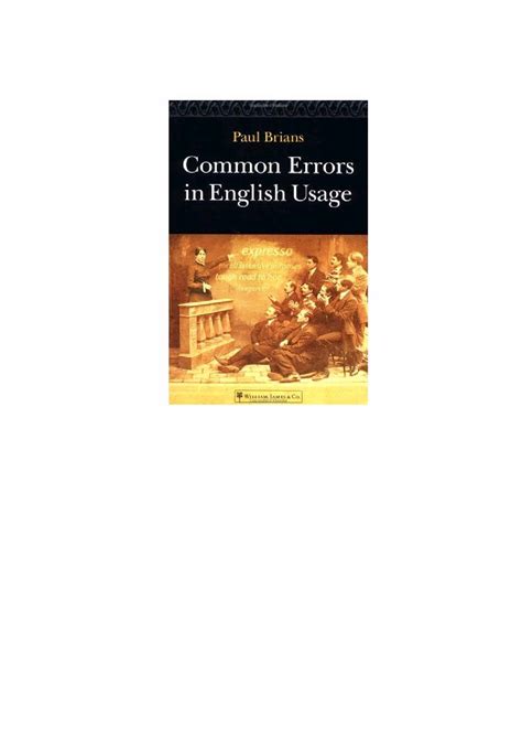 Solution Common Errors In English Usage Studypool