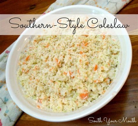 In a large bowl, whisk together all the ingredients from sour cream to salt to make the dressing. Southern-Style Coleslaw | Recipe in 2020 | Slaw recipes ...