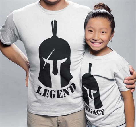 T Shirts Para Pais E Filhos Lenda E Legado Tenstickers