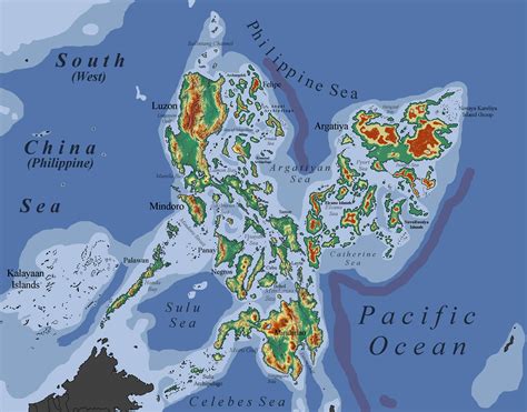 Greater Philippines Topography Map Old By Tondoempireball On Deviantart