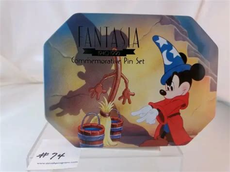 Walt Disney Fantasia 1940 1995 Commemorative Pin Set Of 6 Pins In