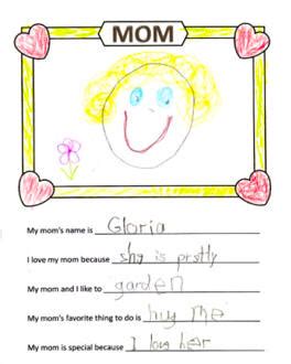 Mother's Day Fill in the Blanks Worksheet