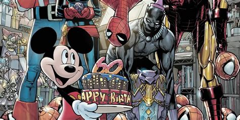 Spider Man Celebrates 60 Years With Mickey Mouse And The Avengers In