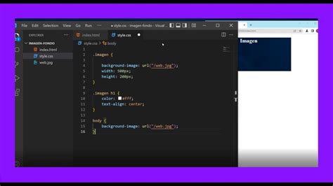 Como Poner Una Imagen De Fondo En Html En Visual Studio Code Youtube Hot Sex Picture